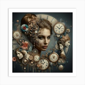 Clockwork Girl Art Print