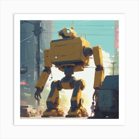 Robot City 2 Art Print
