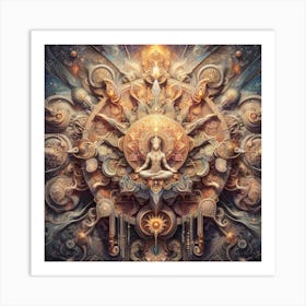 3d Painting of the art of the Mystical Realms Arise 2 Art Print