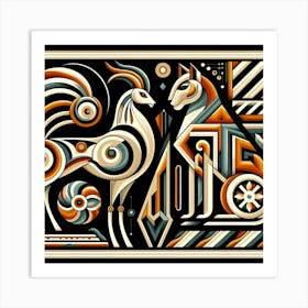 Abstract Horoscope Art Print