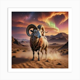 Ram In The Desert 7 Art Print