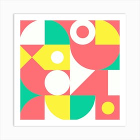 Abstract Geometric Shapes. Art Print