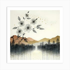 Flowers In The Sky 1 Art Print