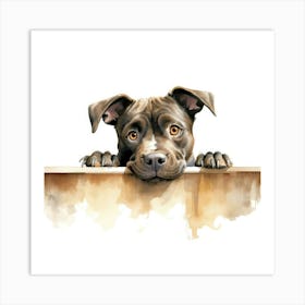 Staffordshire Bull Terrier Dog 4 Art Print