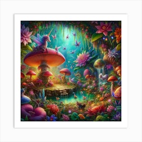 Fairy Garden 1 Art Print