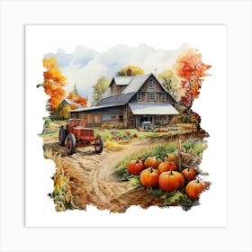 Pumpkin Patch 2 Art Print