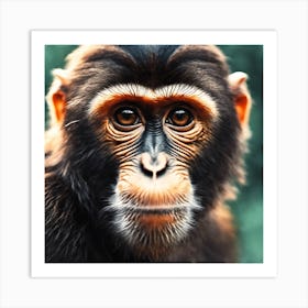 Chimpanzee Portrait 16 Art Print