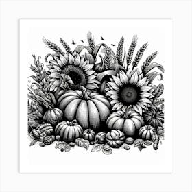 Autumn harvest 3 Art Print