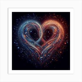 Abstract Heart Art Print