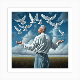 Doves Art Print