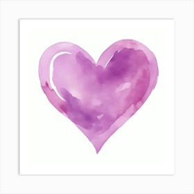 Watercolor Heart 3 Art Print