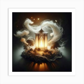 Lantern In The Sky Art Print