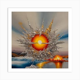 'The Sun Explodes' Art Print