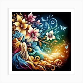 Flora And Fauna 6 Art Print