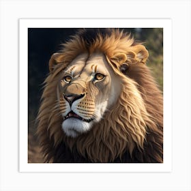 Lion Portrait Art Print