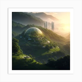 Futuristic City Art Print