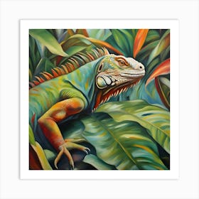 Iguana 3 Art Print