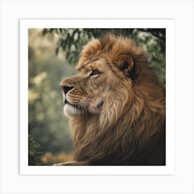 Lion Portrait Art Print