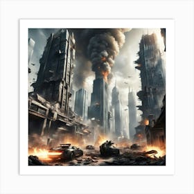 City In Ruins Art Print