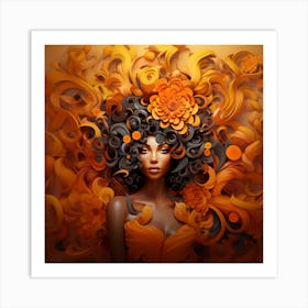 Afro Hair Art Print