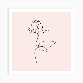 Single Rose Art Print