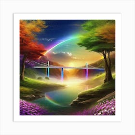 Rainbow Bridge 1 Art Print