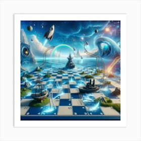 Games #5 by Cam Views Art Print