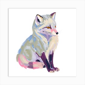 Arctic Fox 02 Art Print