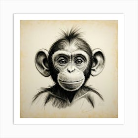 Chimpanzee 7 Art Print