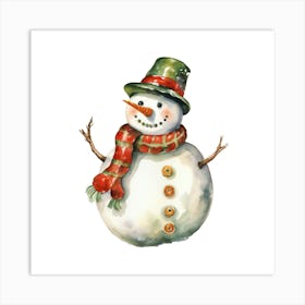 Snowman 1 Art Print