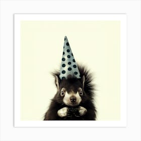 Party Squirrel Art Print