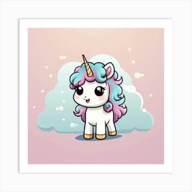 Cute Unicorn 756 Art Print