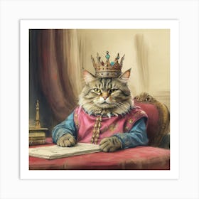 King Cat 10 Art Print