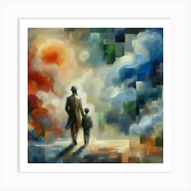 Father And Son Art Print