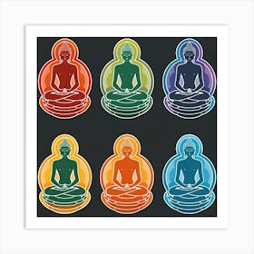 Buddha In Meditation Art Print