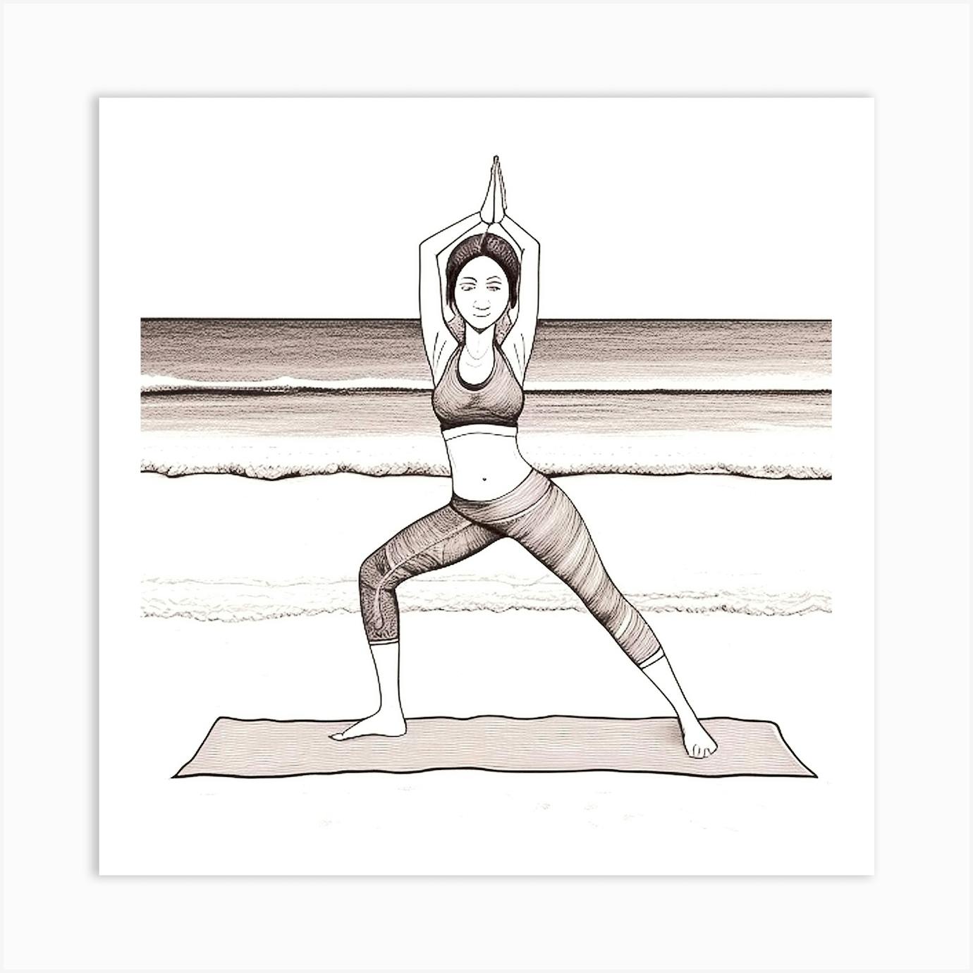 Stupell Industries Stretching Yoga Pose Strength Text Floral Border Canvas  Wall Art, 36 x 48, Design by Victoria Barnes - Walmart.com