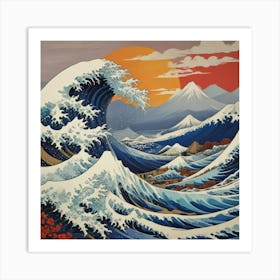 Great Wave Off Kanagawa 17 Art Print