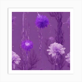 Violet Velvet Bloom Art Print