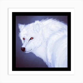 White Wolf Art Print