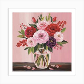 Love Blooms Valentine S Day Print Art 1 Art Print