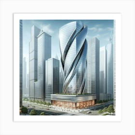 Futuristic Skyscraper 11 Art Print