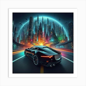 Futuristic Cityscape 143 Art Print