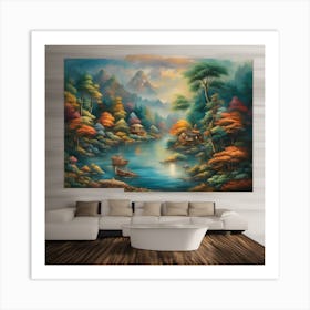 Landscape Painting Art Print