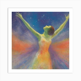 Angel In The Sky Art Print