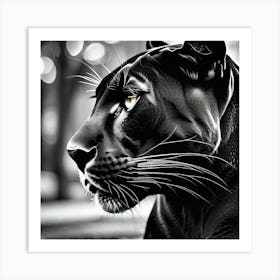 Black Panther 4 Art Print