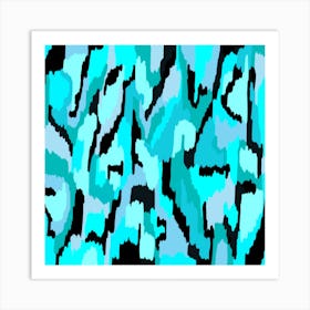 Turquoise Abstract Art Print