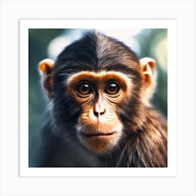 Chimpanzee Portrait 19 Art Print