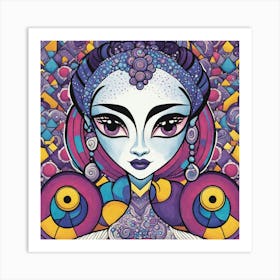 Kaleidoscope Girl 1 Art Print