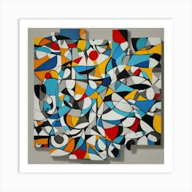 Default Modern Abstract Forms Shapes Unique Design Picasso Sty 0 Art Print