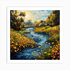 Riverside Canvas Whispers Art Print